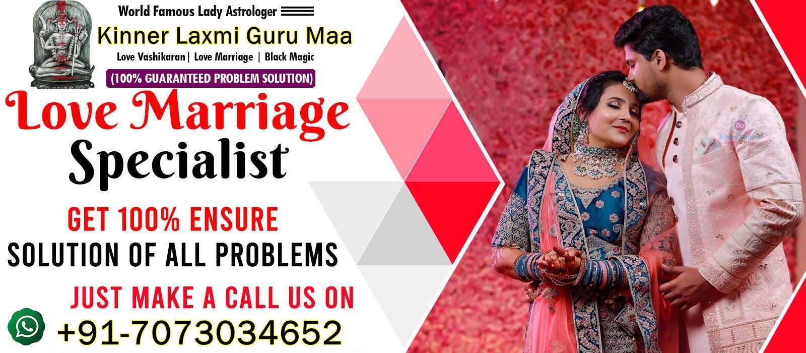 Lady Astrologer Kinner Maa Laxmi +91-7073034652